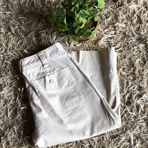 Khaki Wide leg Capris